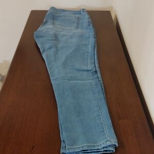 a.n.a Mid-Rise Blue Jeggings